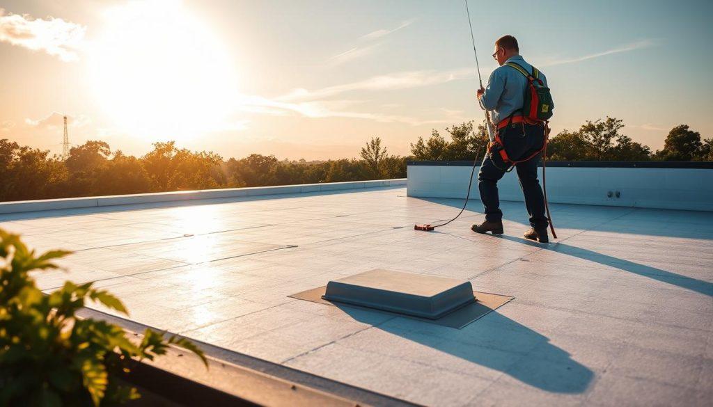 Onderhoud van een geïsoleerd dak