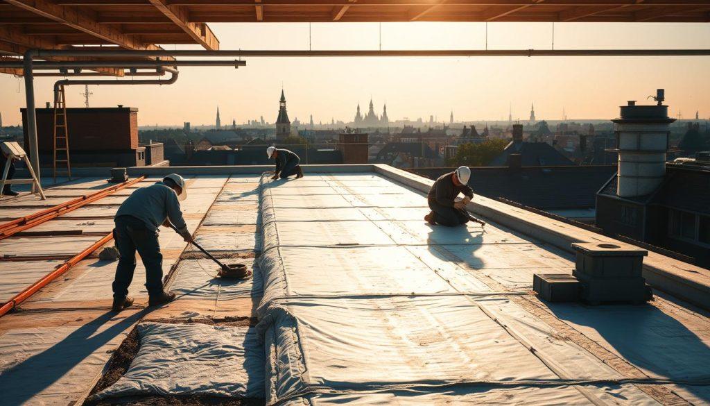 Proces van dakisolatie