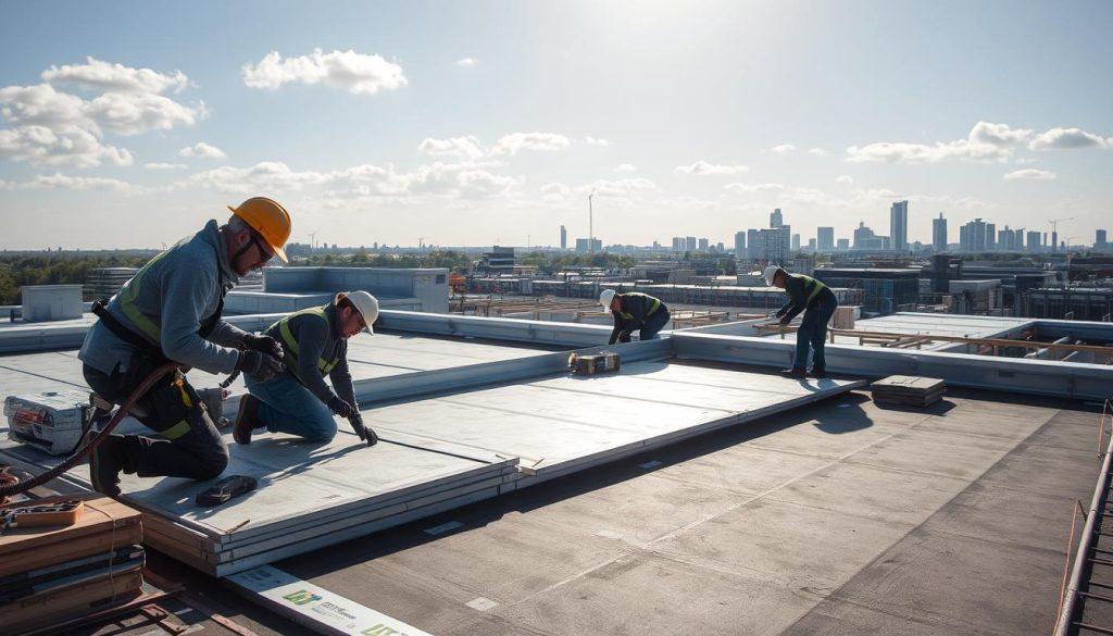 Professionele dakisolatie werkwijze