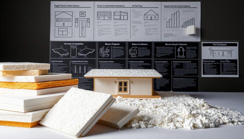 Verschillende isolatiematerialen