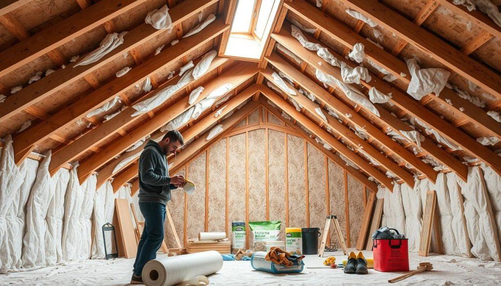 Voorbereiding isolatieproject